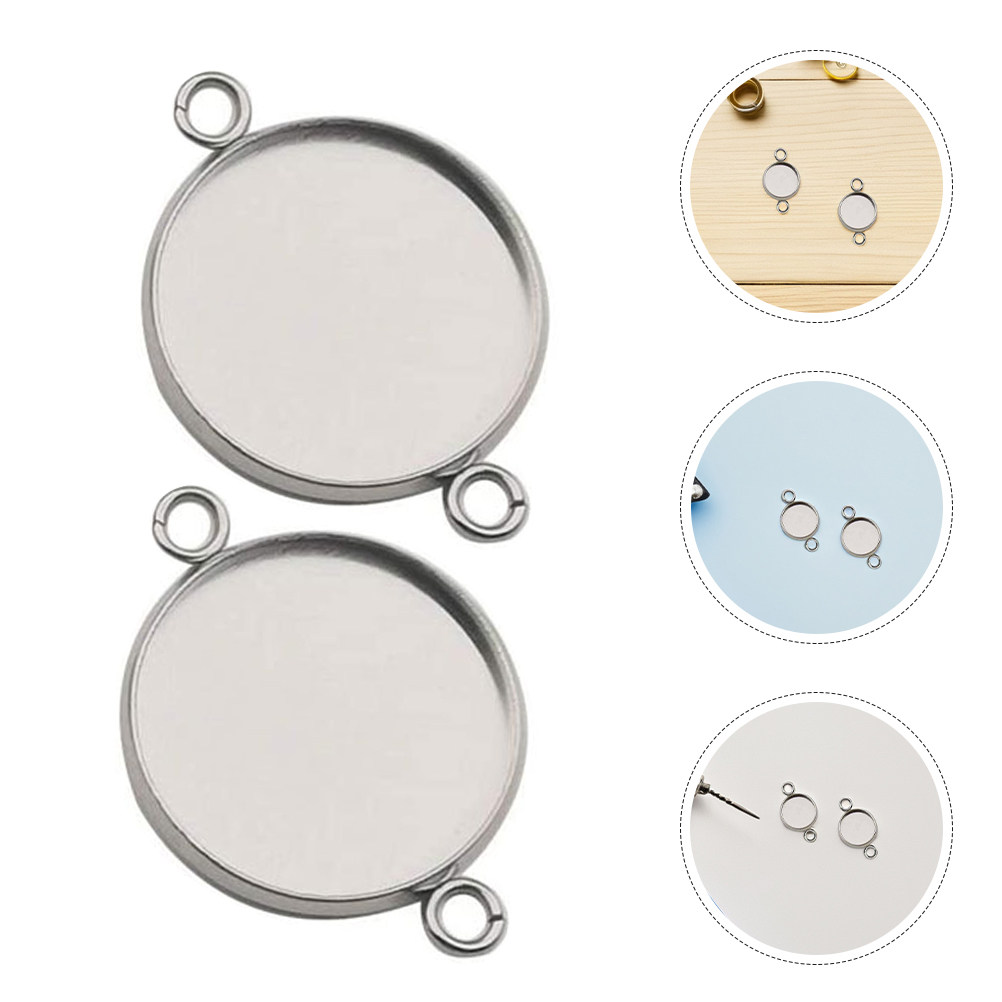 Bezels Set Pendant - 20 шт. соединительных элементов для браслетов