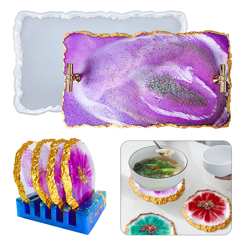 DM413 Drusy Coaster, смоляная  – обзор и цена Resin Craft Ideas