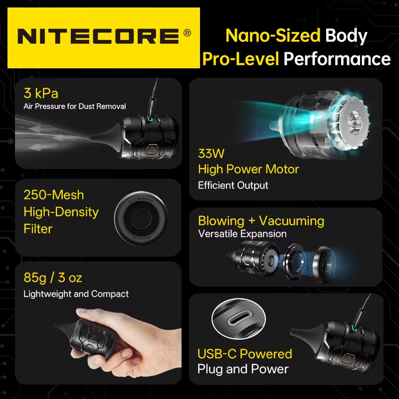 NITECORE BB nano Проводной пор – обзор и цена Vacuum Chamber Small